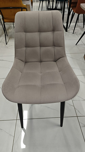 Стул на металлокаркасе Челси бежевый / белый каркас из шоурума 2